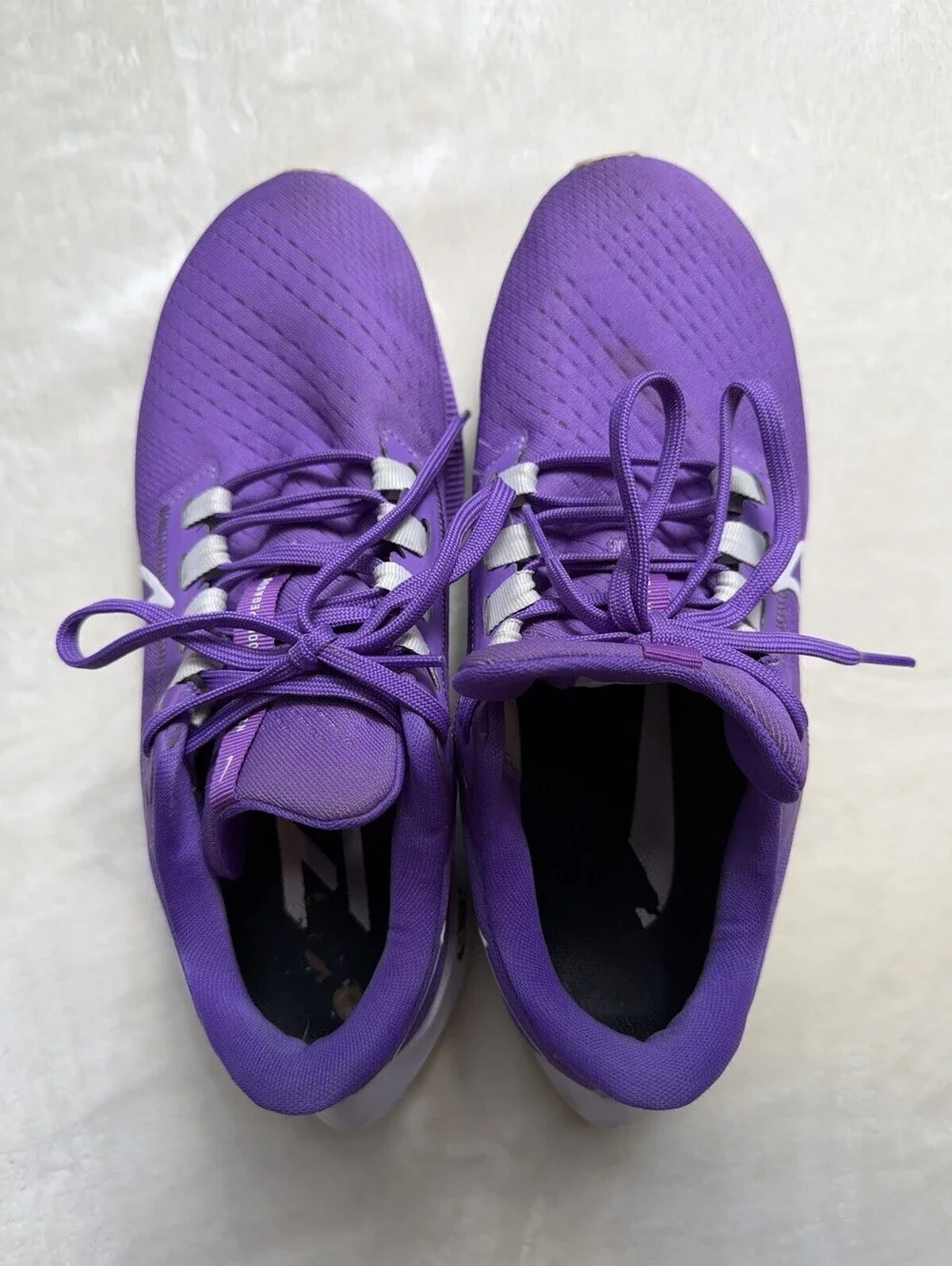 Nike Air Zoom Pegasus 38 Shield Womens 9 Purple Running Shoes Waterproof
